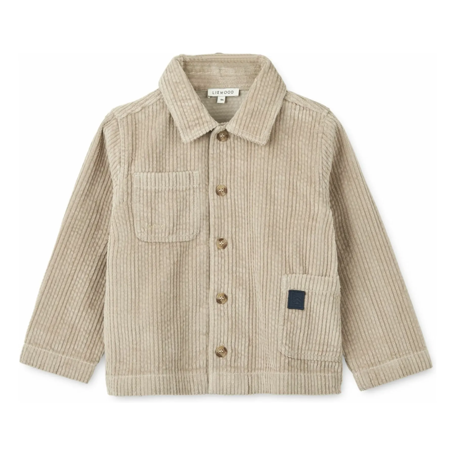 Liewood Beige Paule Organic Cotton Corduroy Overshirt