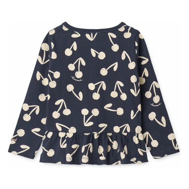 Margit organic cotton T-shirt | Navy blue