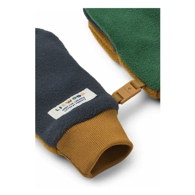 Moufles Polaire Solar Fibres Recyclées | Bleu marine