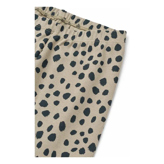 Marien Ribbed Organic Cotton Legging | Beige