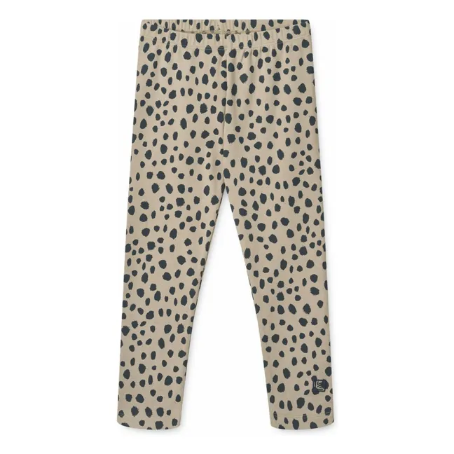 Marien Ribbed Organic Cotton Legging | Beige