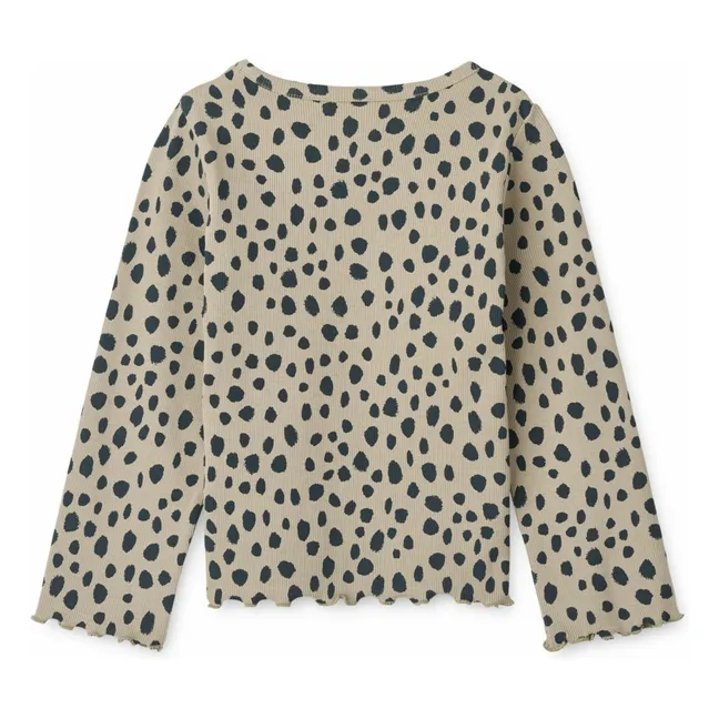 T-shirt Nieve Côtelé Coton Bio | Beige