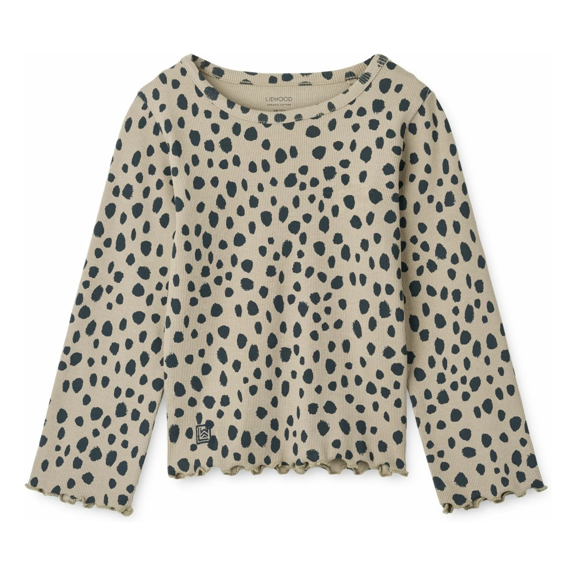 Liewood Beige Nieve Ribbed Organic Cotton T-Shirt