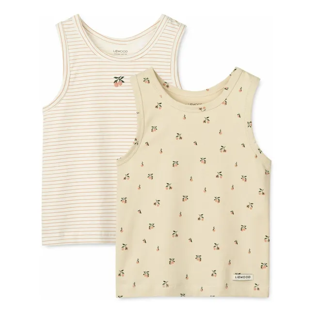 Lot 2 Débardeurs Faris Coton Bio | Beige