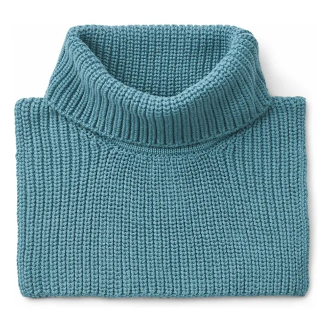 Babero de algodón ecológico Meack | Azul