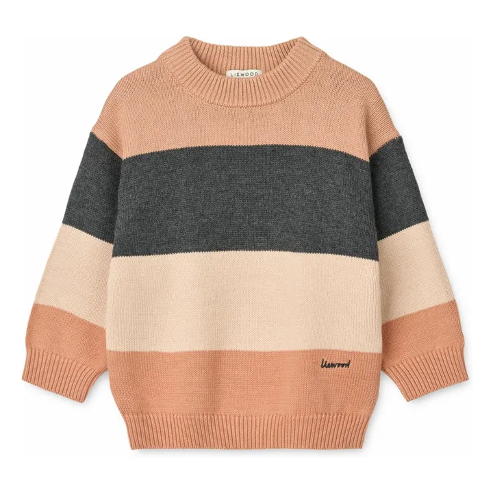 Pull Orlane Rayé | Rose- Image produit n°0