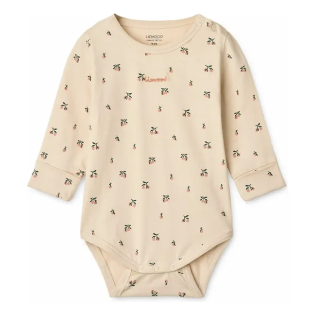 Set of 2 Yanni Peach Organic Cotton Bodies | Ecru
