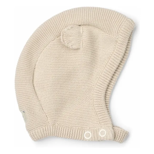 Pink organic cotton hat | Ecru