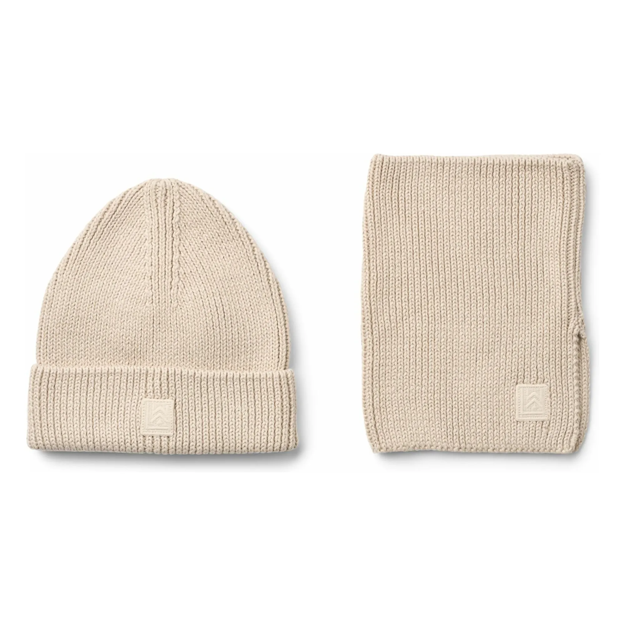 Liewood Ecru Lina Organic Cotton Bonnet And Choker Set