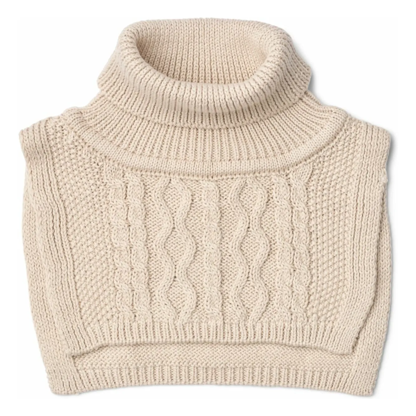 Liewood Ecru Plastron Meack Maille Coton Bio