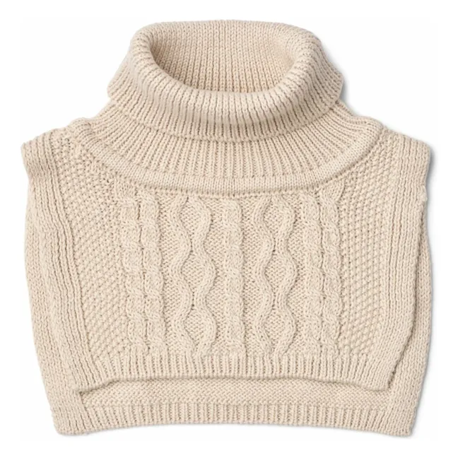 Plastron Meack Mesh Bio-Baumwolle | Seidenfarben