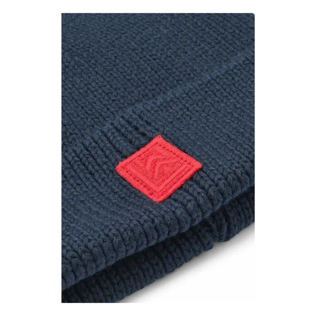 Bonnet Ezra Coton Bio | Bleu marine