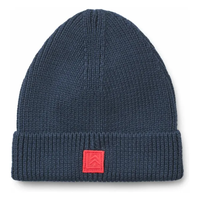 Bonnet Ezra Coton Bio | Bleu marine