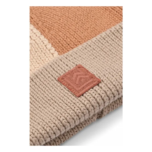 Ezra Colorblock Gorro de algodón orgánico | Rosa