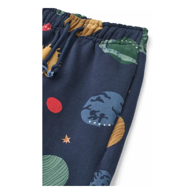 Jogger Arlo Planètes Coton Bio | Bleu marine