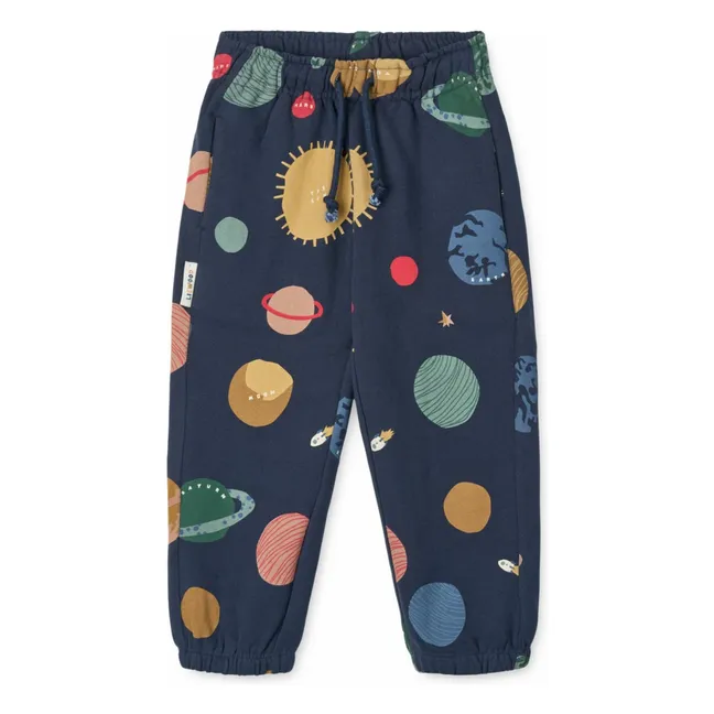 Jogger Arlo Planètes Coton Bio | Bleu marine