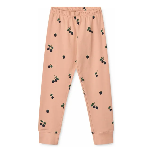 Wilhelm Beeren Pyjama Set aus Bio-Baumwolle | Rosa