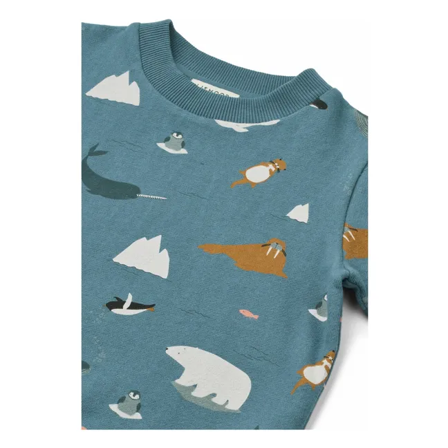 Sweat Thora Mer Coton Bio | Bleu