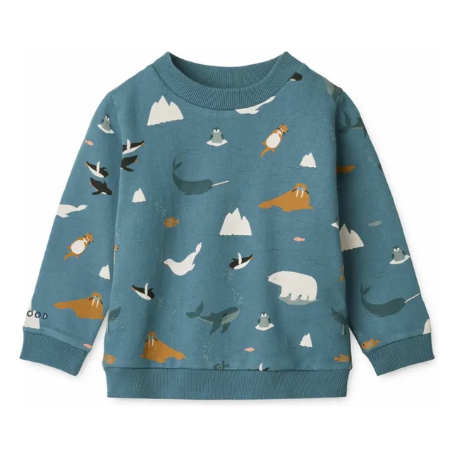 Sweat Thora Mer Coton Bio | Bleu