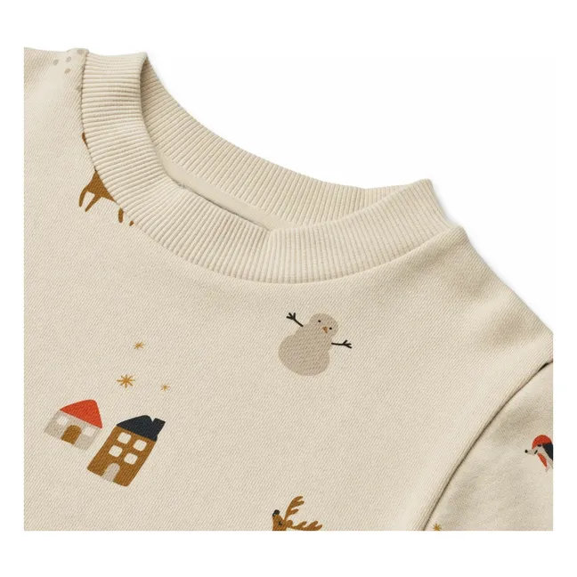 Thora Noël organic cotton sweatshirt | Ecru