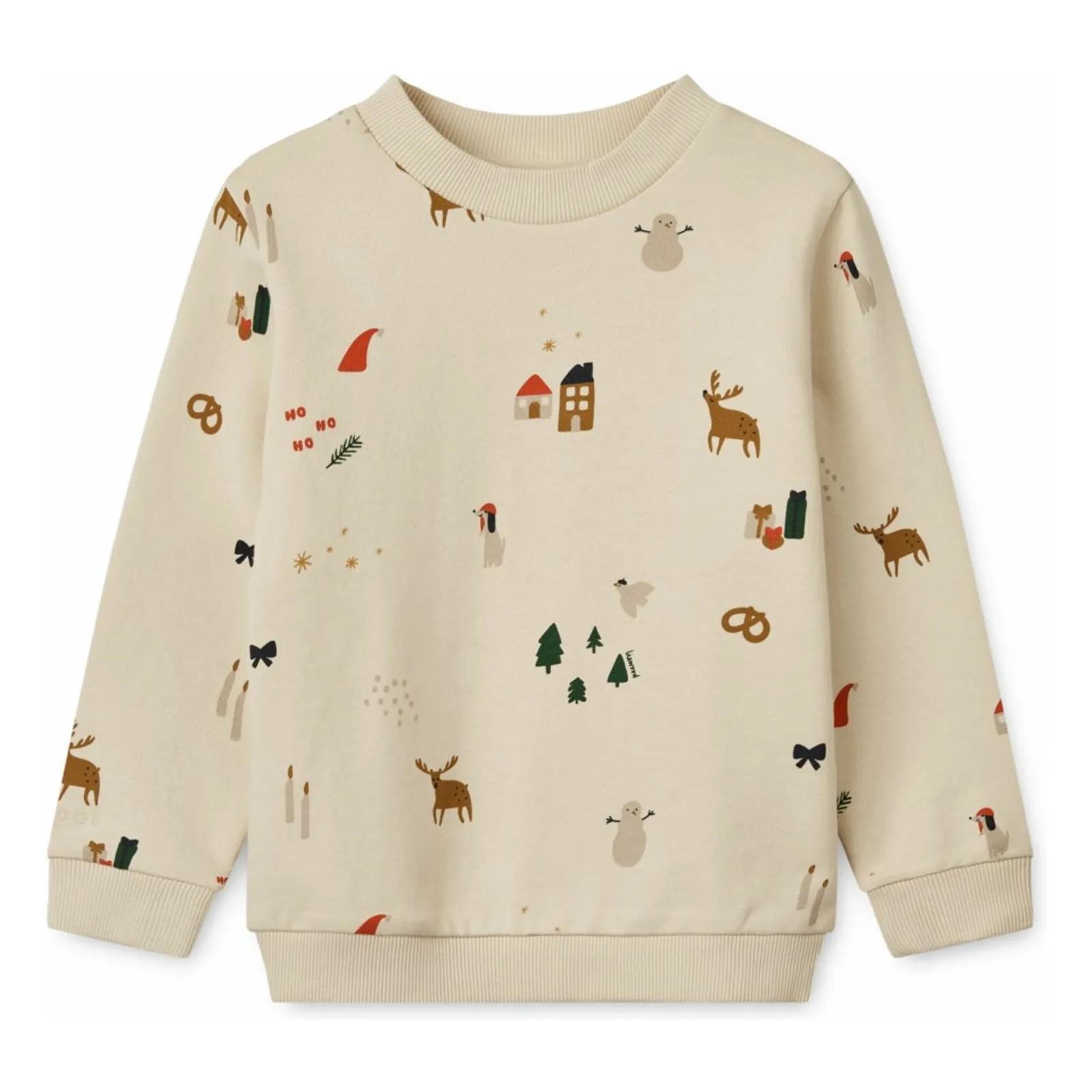 Liewood Ecru Thora Noël Organic Cotton Sweatshirt