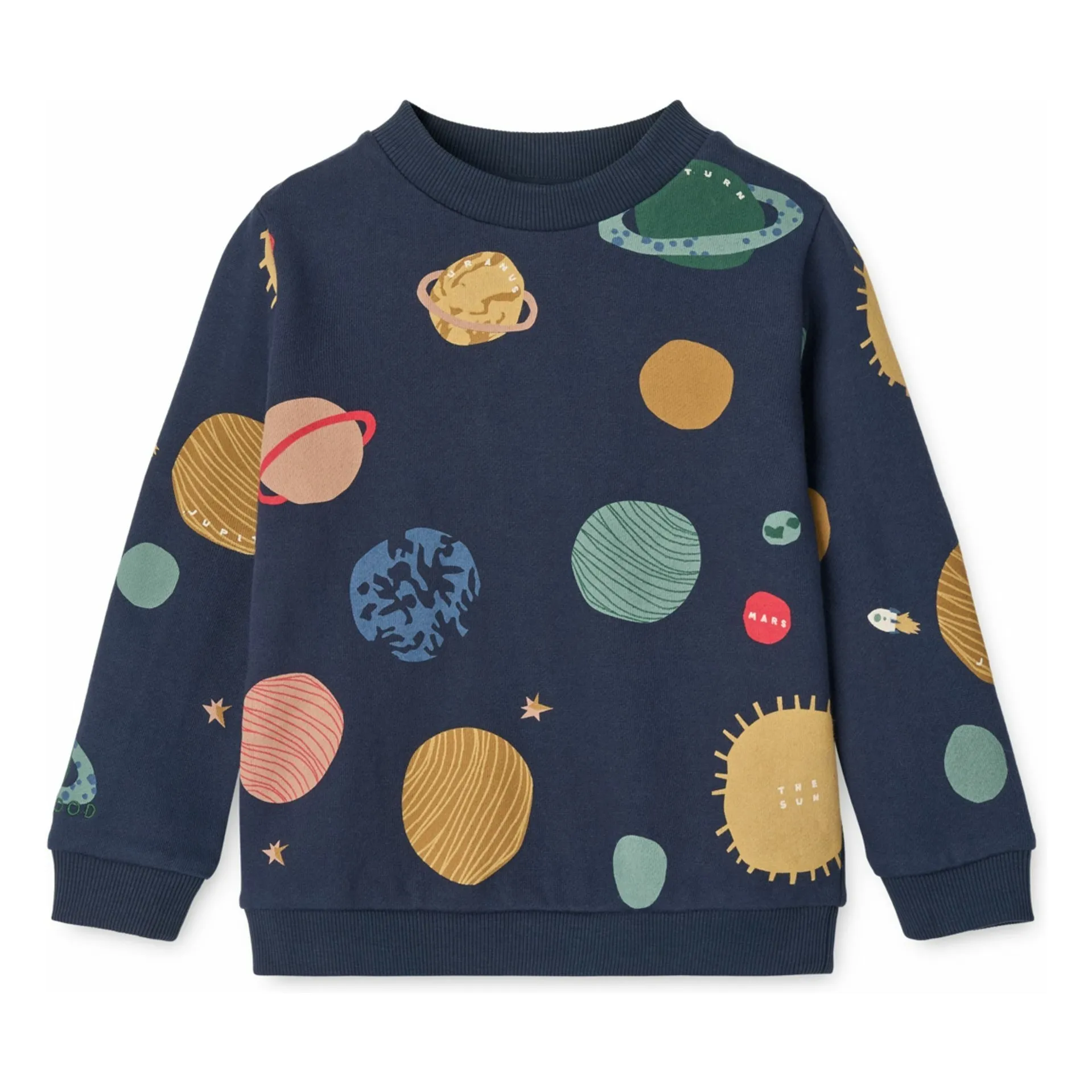 Liewood Navy Blue Thora Planets Organic Cotton Sweatshirt