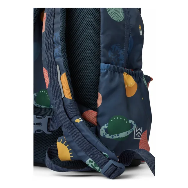 Johnny Planètes Recycled Fiber Backpack | Navy blue