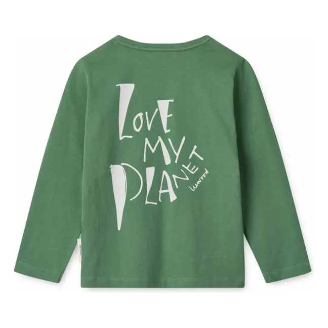 T-shirt Apia Love My Planet Coton Bio | Vert