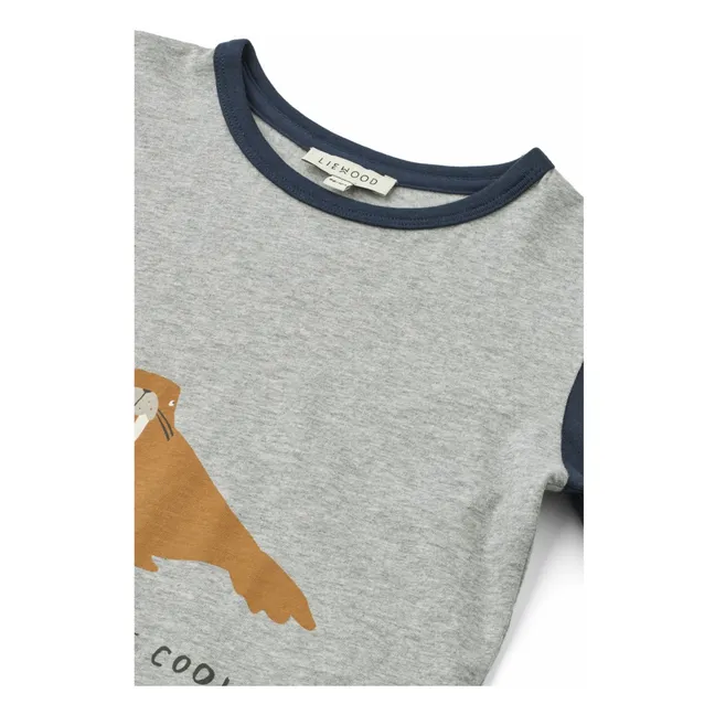 T-Shirt Apia Bio-Baumwolle | Grau Meliert