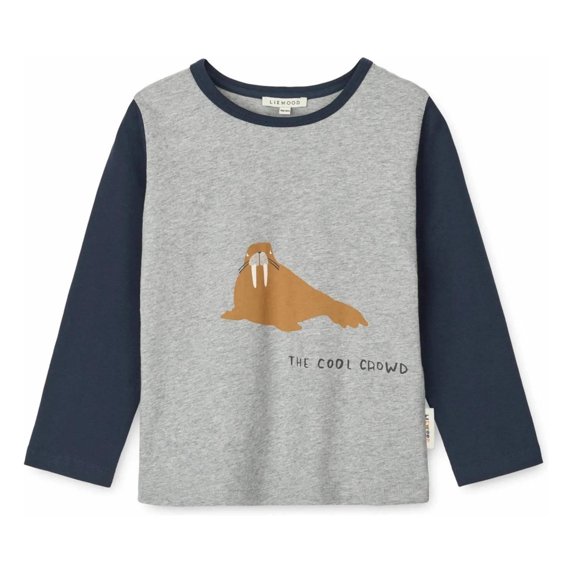 Liewood Heather Grey Apia Organic Cotton T-Shirt