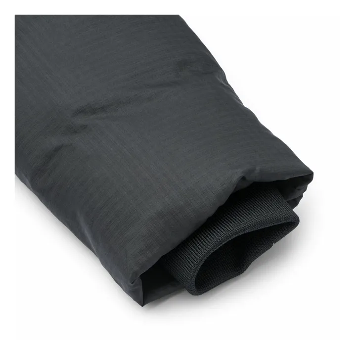 Abrigo largo de bolas de fibra reciclada | Negro- Imagen del producto n°3