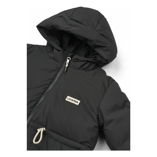 Doudoune Longue Bille Fibres Recyclées | Noir