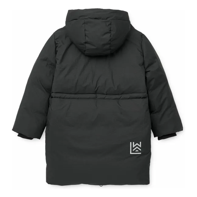 Doudoune Longue Bille Fibres Recyclées | Noir