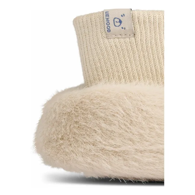 Beth Rabbit Slippers | Ecru