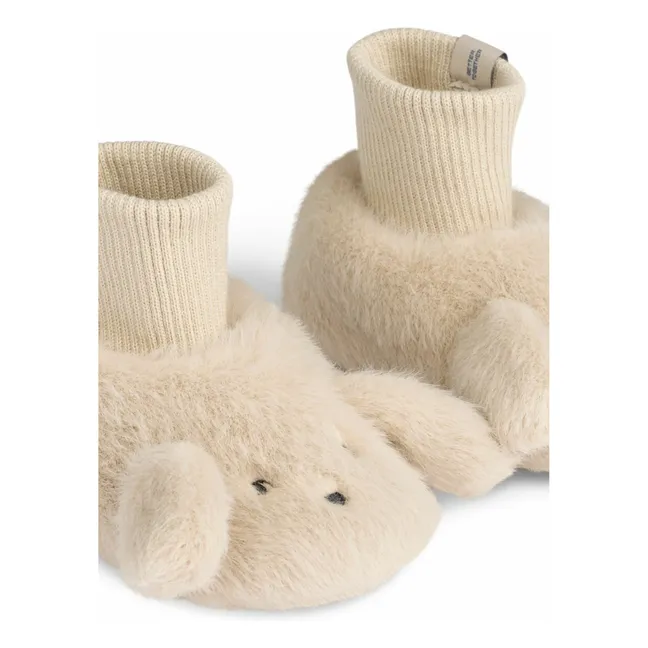 Beth Rabbit Slippers | Ecru