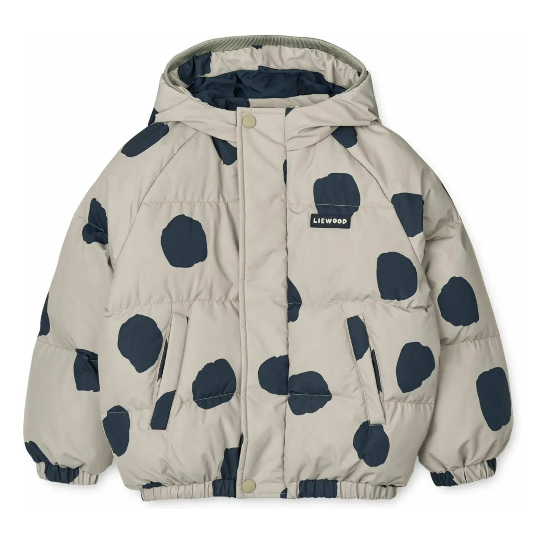 Liewood Oatmeal Adelina Recycled Fiber Down Jacket