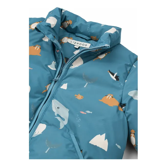 Chaqueta de plumón de fibra reciclada Brantley | Azul Mar