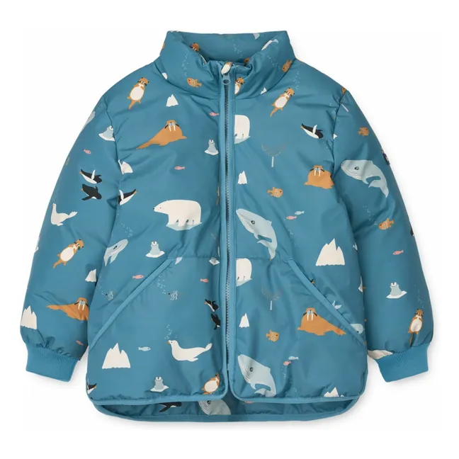 Chaqueta de plumón de fibra reciclada Brantley | Azul Mar