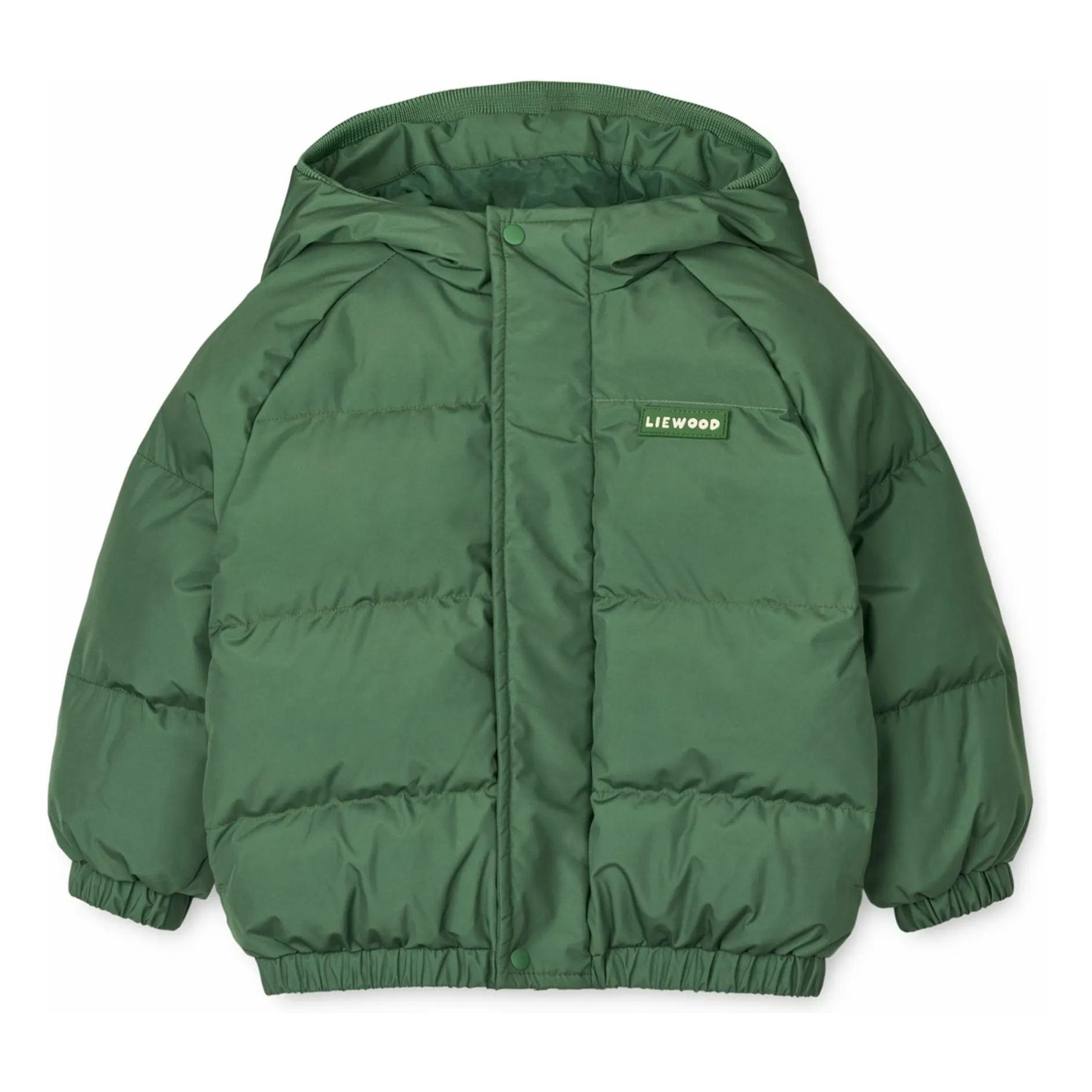 Liewood Green Doudoune Hooded Ear Adelina