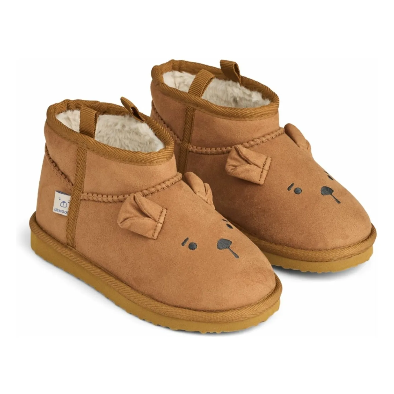 Liewood Brown Alban Ours Recycled Fiber Shoes