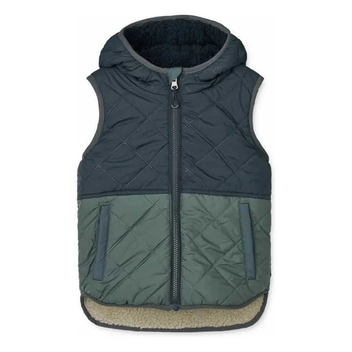 Chaqueta Diana reversible sin mangas | Azul Marino- Imagen del producto n°4