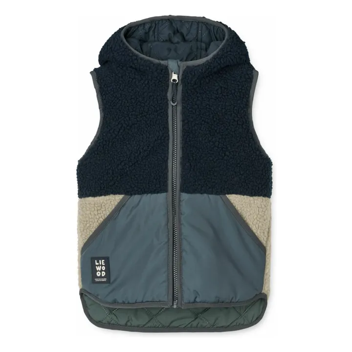 Chaqueta Diana reversible sin mangas | Azul Marino- Imagen del producto n°0