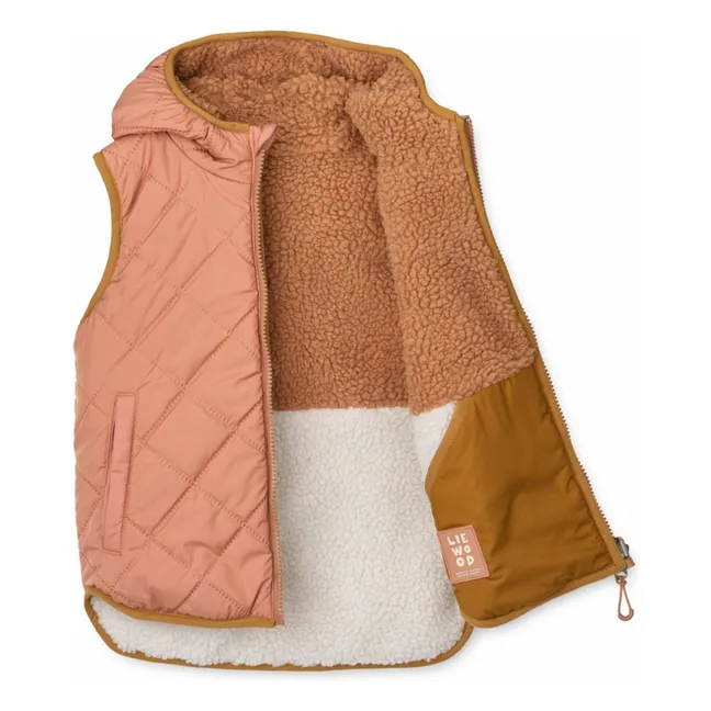 Veste Sans Manches Réversible Diana | Rose