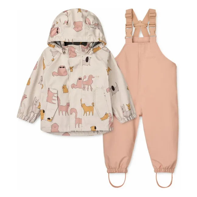 Ensemble de Pluie Manu Fibres Recyclées | Rose