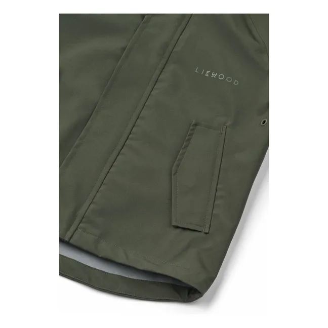 Pedia Recycled Fiber Rain Set | Dark green