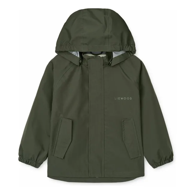 Pedia Recycled Fiber Rain Set | Dark green