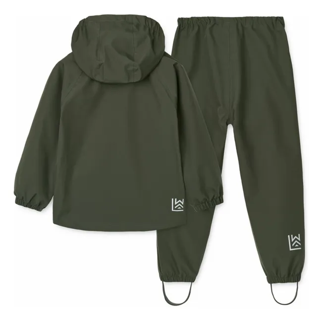 Ensemble de Pluie Pedia Fibres Recyclées | Vert foncé