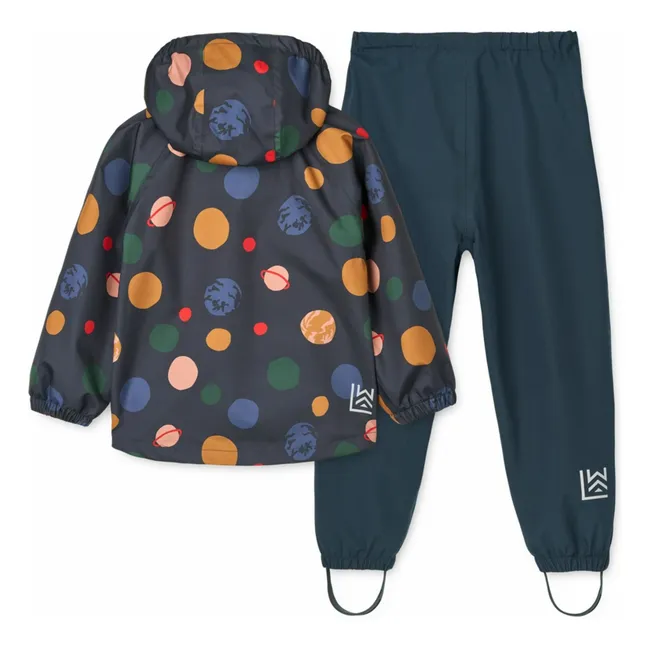 Pedia Recycled Fiber Rain Set | Navy blue