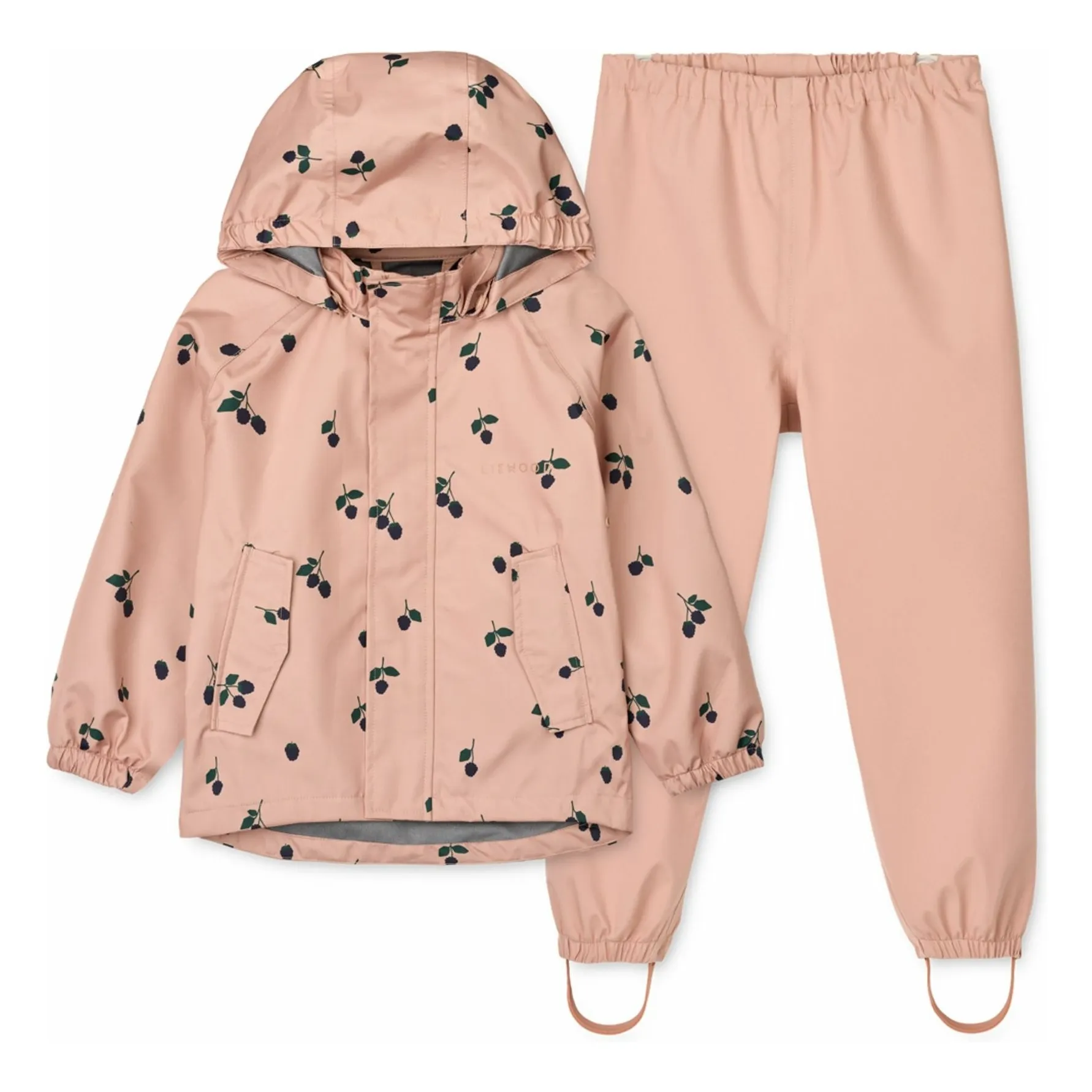 Liewood Pink Pedia Recycled Fiber Rain Set
