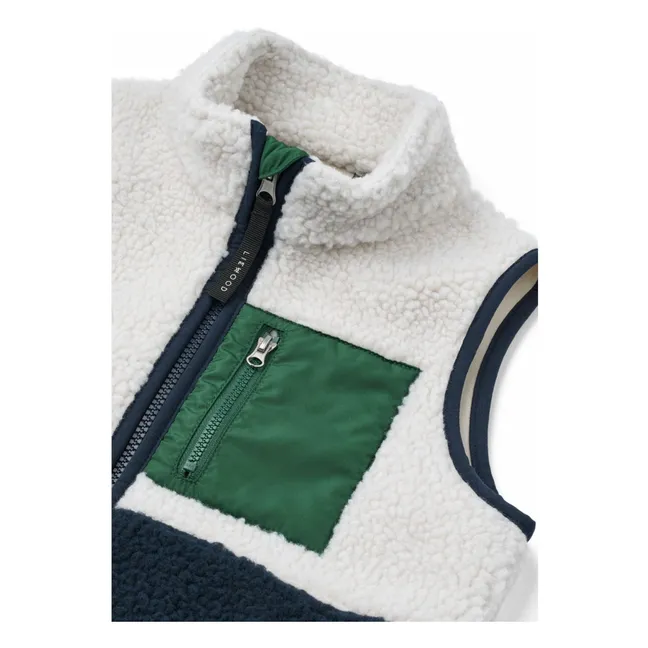 Veste Sans Manches Façon Sherpa Vada | Bleu marine